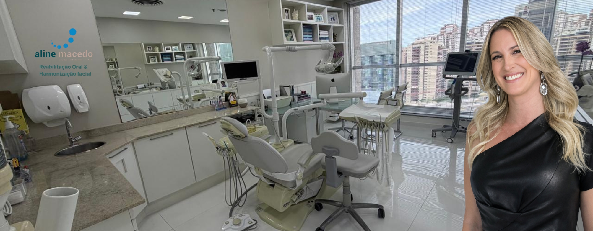 Dra. Aline Macedo - Consultório odontológico na Barra da Tijuca